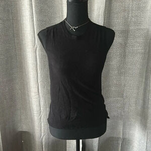Black Zara knit sweater vest